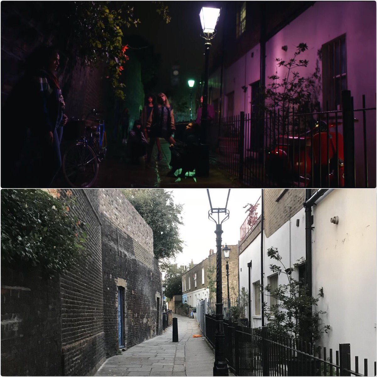 yukitheswiftie's tweet photo. I visited Taylor’s #EndGameVideo filming locations in London! 🇬🇧🎉 See the following thread 👇 for more shots of the real sets behind the party scenes in @taylorswift13’s music video: the dark alley, bar restaurant, Piccadilly Circus bus, Millennium Bridge, and the kebab shop! https://t.co/WL2udb5rWk