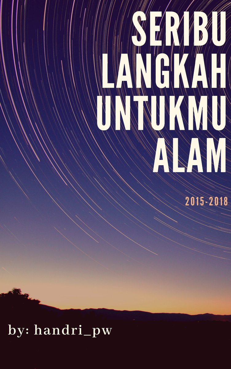 masbanghans's tweet photo. Akhir tahun ya 😊
Bisa dibaca di aplikasi wattpad.
#wattpad #SLUA #seribuLangkahUntukmuAlam https://t.co/8TSQBW6LHm
