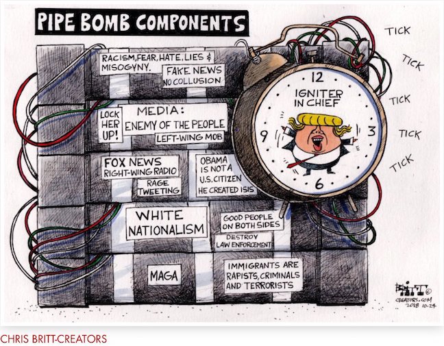 ShirlAAdams's tweet photo. @SteveSchmidtSES YES! It's overtime. We read Woodward's book "Fear"and NYT Anonymous OpEd that his own Cabinet tried to 25 him and called him a moron and compulsive liar,malignant narcissist.Every speech is more psychotic, childish as walls close in. #ImNotABaby #IgniterInChief #ResignTrump https://t.co/o8ync0pU3H