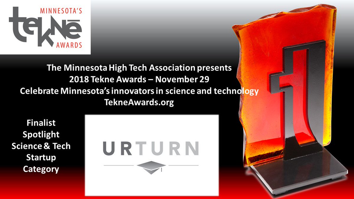 mntechassoc's tweet photo. Salute to #TekneAwards finalist in science & tech startups @_URTURN team of educators turned entrepreneurs w “smart advising” software that uses data science to help students achieve full potential. Join us Nov 29 to celebrate #MnHighTech innovators: https://t.co/zYZL365hDg https://t.co/FoCfC3dhVt
