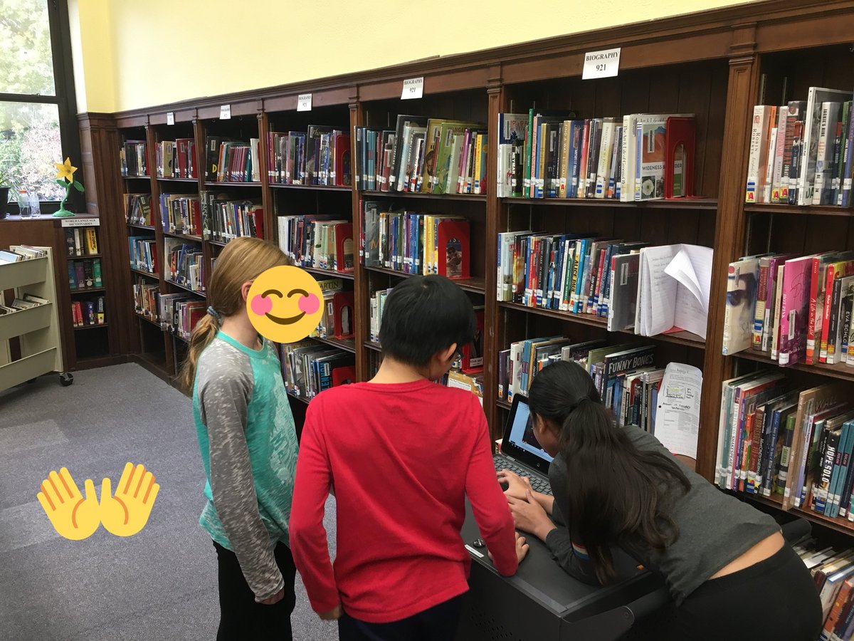 APlumacker's tweet image. My students loved filming their conversations in Spanish today using  #flipgrid and utilizing our library