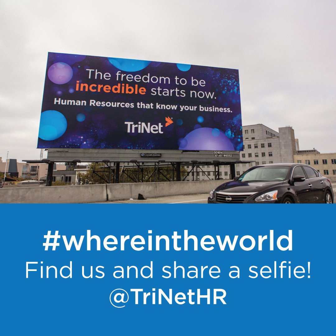 TriNet's tweet image. #Whereintheworld is TriNet?  Spot us, take a selfie, and share with us.  

#IncredibleHR #IncredibleStartsHere