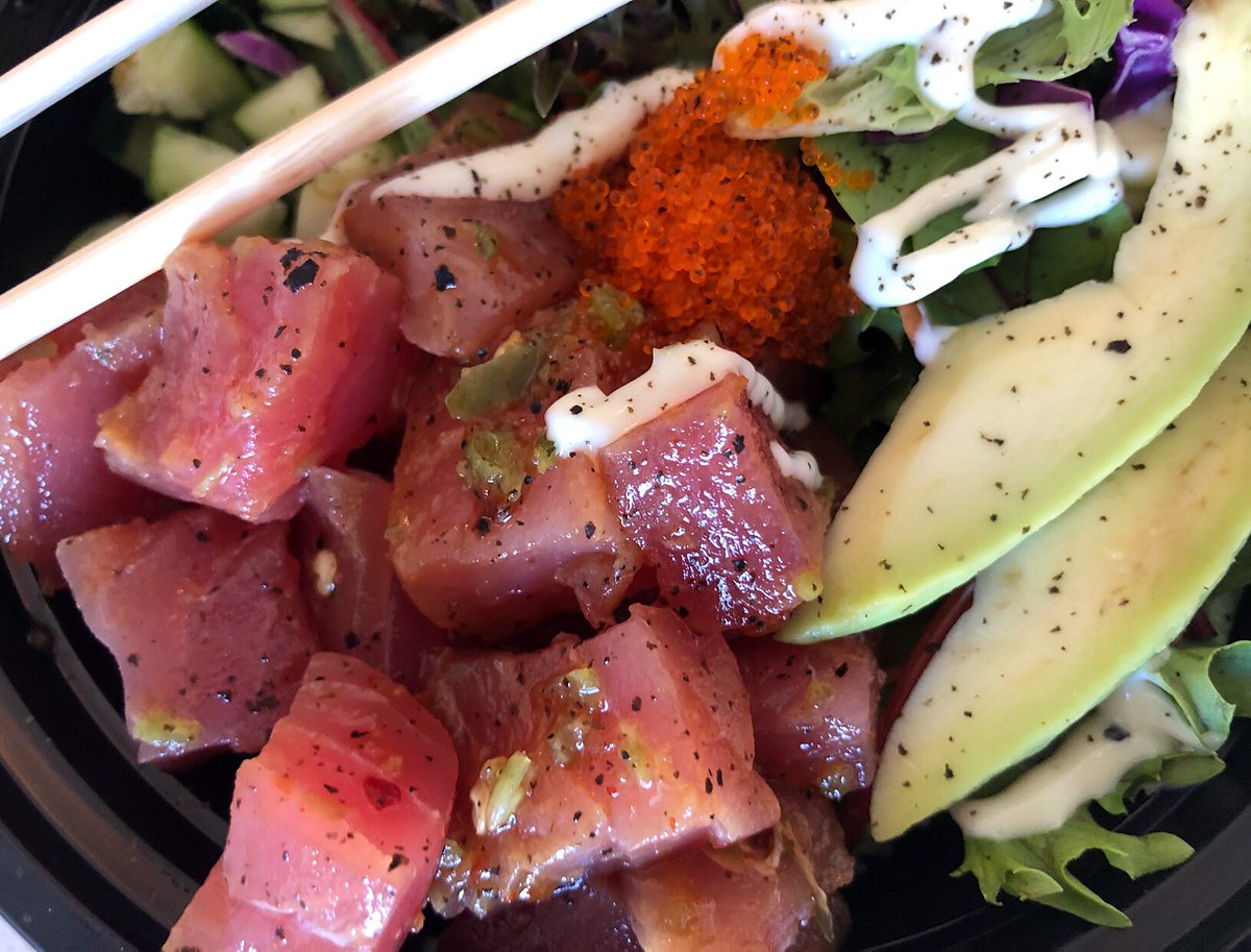 pokelocookc's tweet photo. Our Poké Bowls like to get up close and personal. #GoLocoOKC #seeokc https://t.co/mY7zYfG0Kh