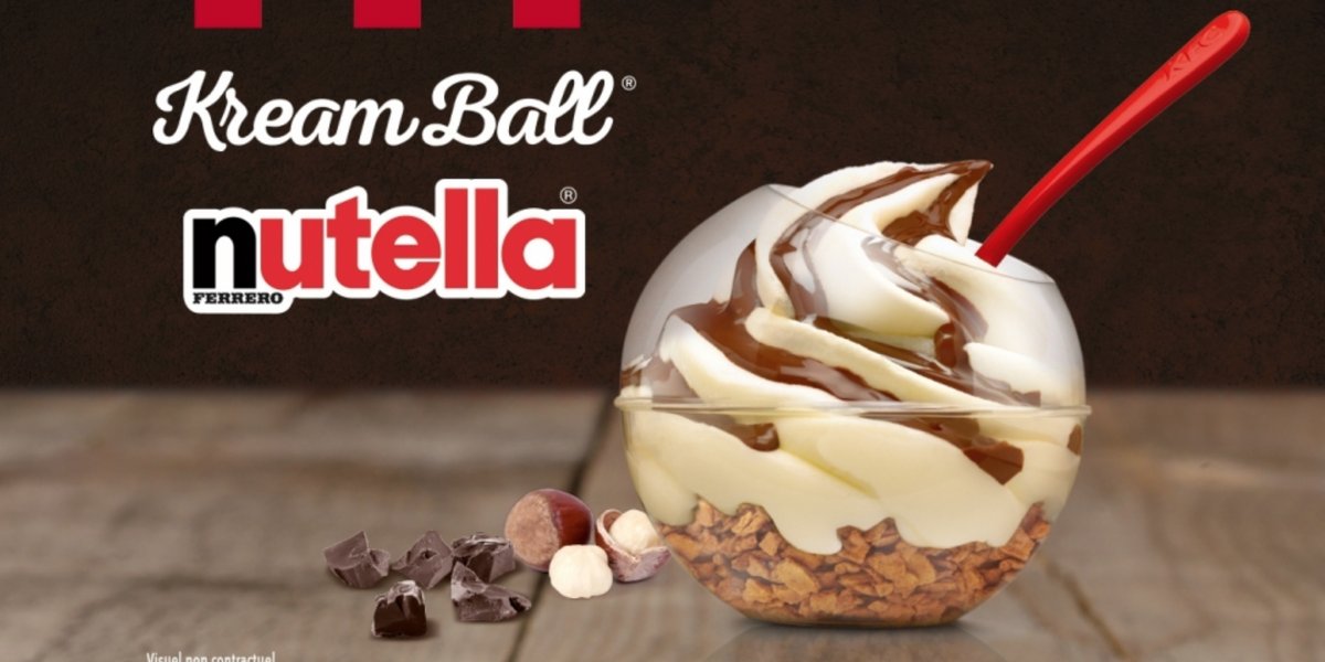 KFC Is Selling A Nutella Kream Ball With Ice Cream In France Dlsh it