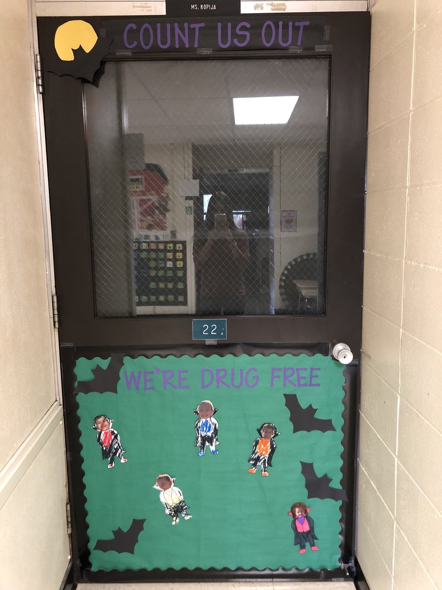 Red Ribbon Door Decorating Contest  competitors 1-4 #redribbonweek2018 #schafersharks #d45learn4life