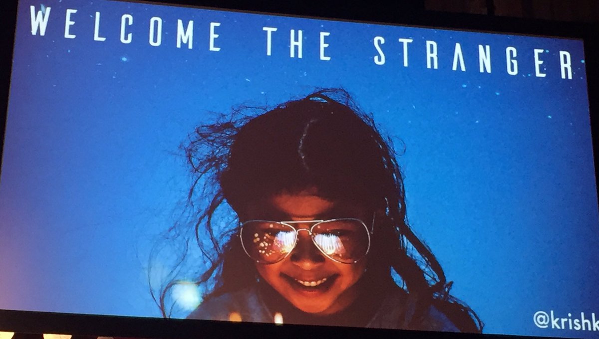 JusticeConfAU's tweet photo. “Do you care about prisoners, the homeless, those trapped in the sex industry?” If yes, @krishk challenges us to work the problem upstream by taking in children who are in out-of-home care. #AllThingsNew #TJC18 https://t.co/YJqVa5gEL6