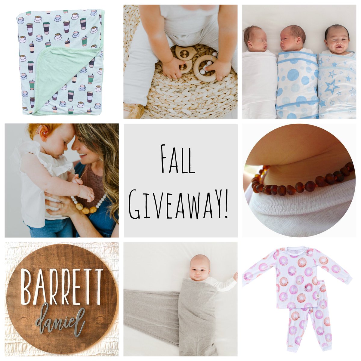 MiracleBlanket's tweet photo. Fall BABY GIVEAWAY ON INSTAGRAM! Visit the accounts below for the details!

@koziandco 
@knoxandnavy 
@chewablecharm 
@slobberbeads 
@miracleblanket https://t.co/Y1K3djuqxt