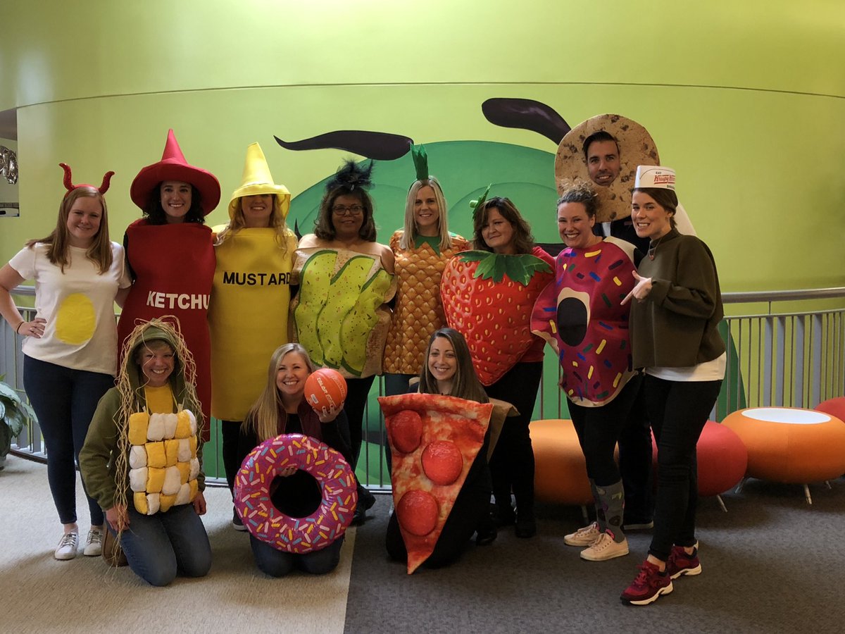 CaitKemper's tweet photo. The team that never passes up a great meal (or pun) showing off our #foodie pride for #halloween at #MarsBooBash. One of the best days of the year at @MarsGlobal! #ProudlyMars https://t.co/MjHHDAa9nS