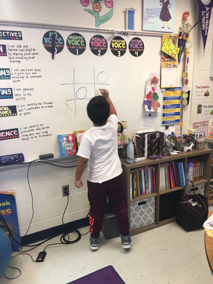MsBarrettHFB's tweet photo. Math Tic-Tac-Toe competition to get ready for our test! #hfbtweets @HFBAllStars @HFBMath #APSisAWESOME @APSMath #ShowThatWork https://t.co/eksAblJQnO