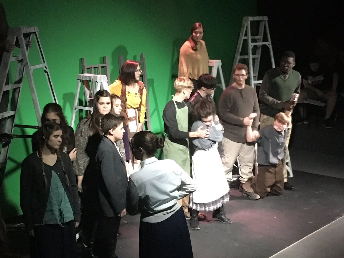 BaneEDU's tweet photo. Opening night for the Drama Doggs in the CFIT Black Box. #CFIT #BarrowBOLD https://t.co/H09XtjIVTu