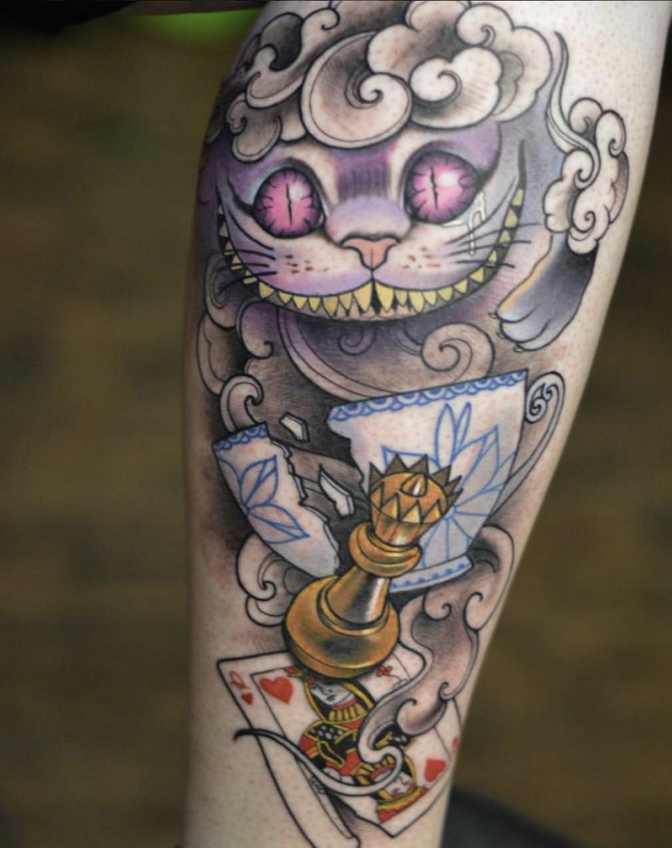 Cheshire Cat Tattoo by JesscaBadfish on DeviantArt