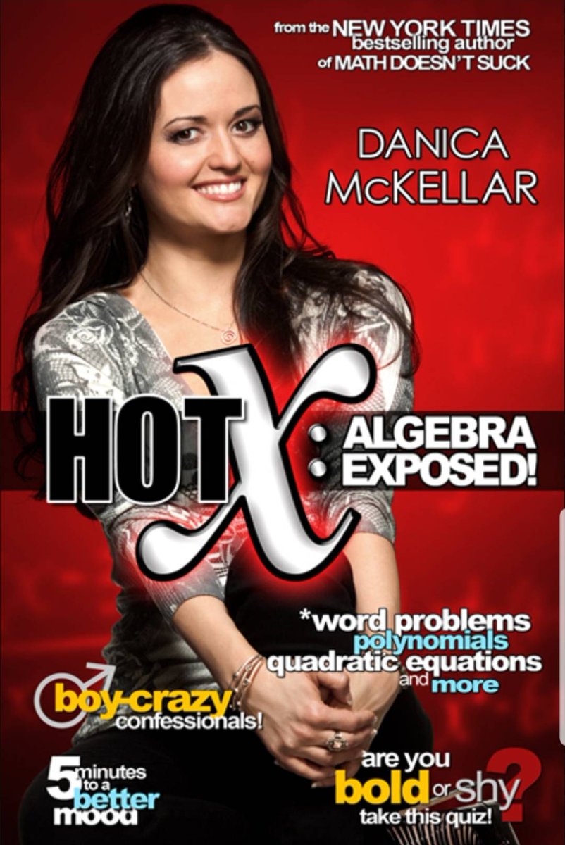 danicamckellar's tweet photo. I'm so glad you enjoyed it! ๐ #HotXAlgebraExposed https://t.co/QQJk9iU8GB @mckellarmath RT @JimFisher59: @danicamckellar I actually read your math book, Hot X, well written, explaining complex algebra with humor, and easy to recall methods. https://t.co/uwr3Xm1nKw