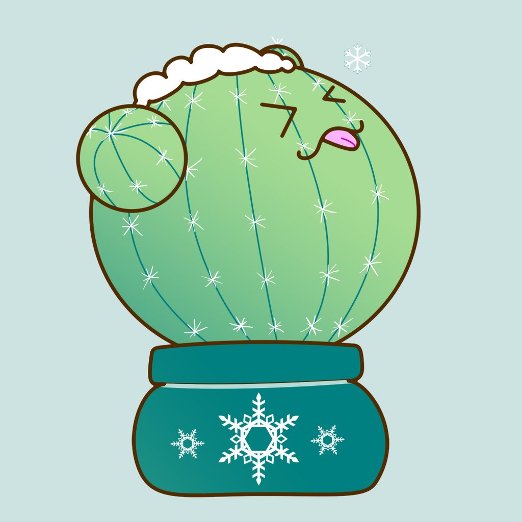 Gotrea's tweet photo. When I was a kid, I would try to catch snowflakes with my tongue. I must have looked as silly as this cactus. 

#Christmas #Holiday #Festive #Xmas #winter #Green #Blue #White #Teal #Aqua #Cactus #Snow #Snowflake #Pot #Smile #Happy #Fun #Funny #Cute #Prickly #Pointing #Hug #Me https://t.co/fIYuuGE4mi