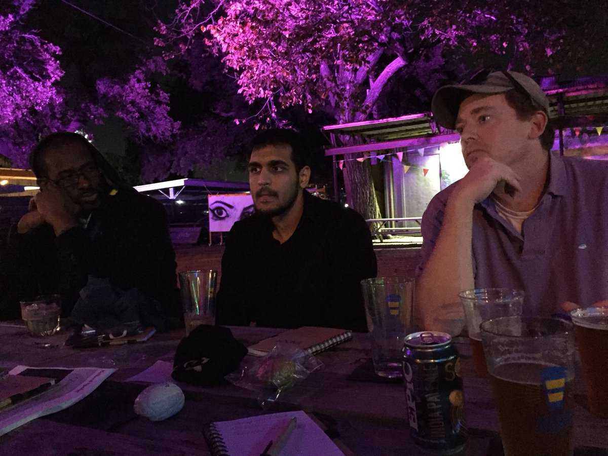 DFWLegalHackers's tweet photo. Kickoff night for this weekend’s #OpenMediaDFW Join us tomorrow morning:  https://t.co/e4MzNXNHkf #hack4music #blockchain https://t.co/t7HJY1R2pQ