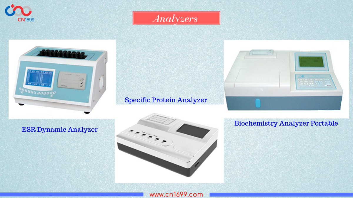 Cn1699's tweet image. Source and Outsource Healthcare Devices, Equipment and Supplies, visit CN1699.com.
More: Analyzer @
buff.ly/2RAXmRe…

#Analyzer #esrdynamicanalyzer #biochemistryanalyzer #proteinanalyzer
#laboratoryequipment
#cn1699 #medicaldevices #digitalimagingequipment