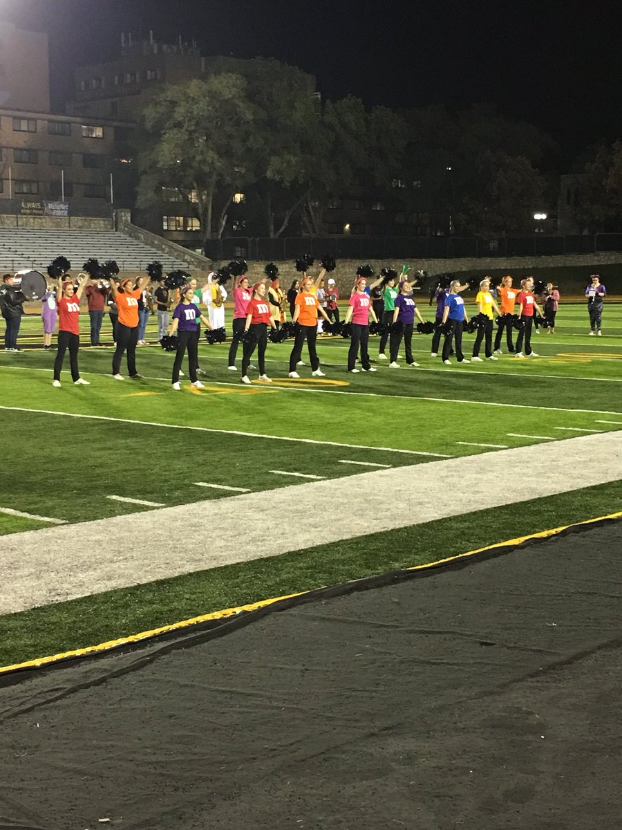 Great halftime performance by the Spartan Band and <a href="/EHighDance/">EHS Dance Team</a> Wonderful job by all! <a href="/E_High_Drumline/">EHS Drum Line</a> <a href="/bob_haselhuhn/">Bob Haselhuhn</a> #TeamEHS #EmporiaProud