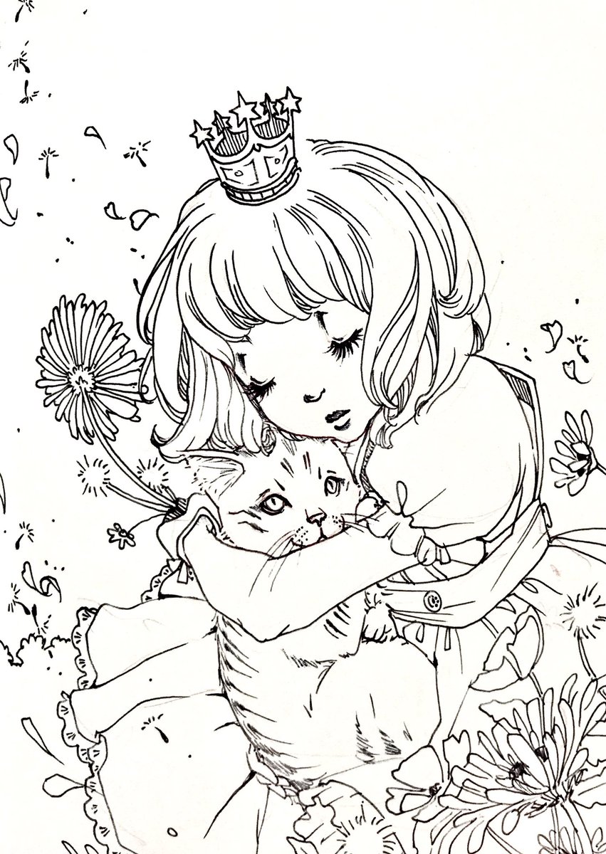 #inktober day 17: dream of the girl in the daisies 