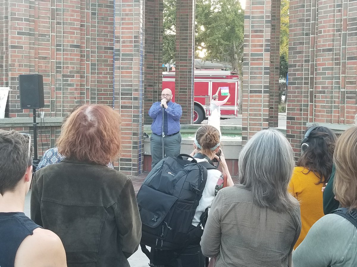 Attending the Trans Rights are human Rights Event in Santa Cruz. Proud to stand up for our trans community #transrightsarehumanrights