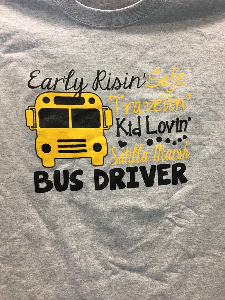 Early Risin’ Safe Travelin’ Kid Lovin’ Satilla Marsh Bus Driver! We love our bus drivers!! 💙#busdriverappreciationweek