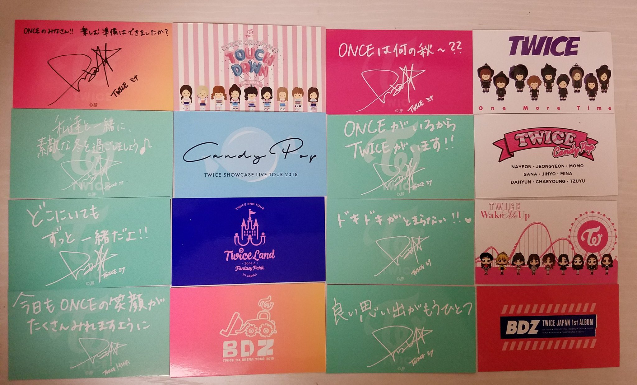 twice おおき ミナ メッセージカード