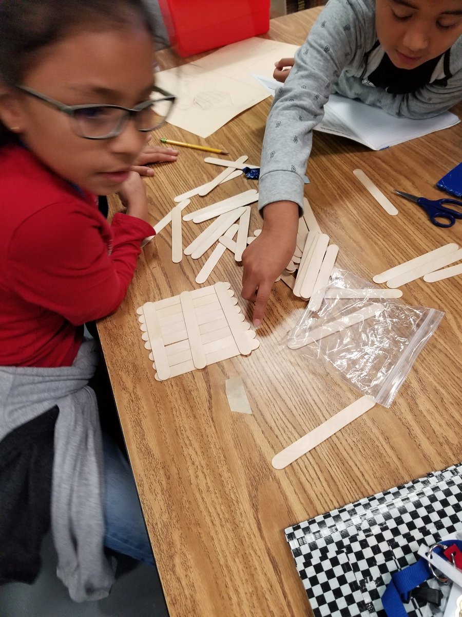 5th graders had a blast redesigning the 3 Little Pigs houses !!!! #futureengineers  #CFISDScienceDayofDesign #gleasonproud #blowyourhousedown