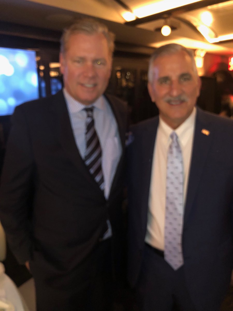 chrishansen's tweet photo. With my old pal Dick Crock at the #DEASurvivorsBenefit fundraiser at NYC’s #DelPosto https://t.co/F7wak3XaeM