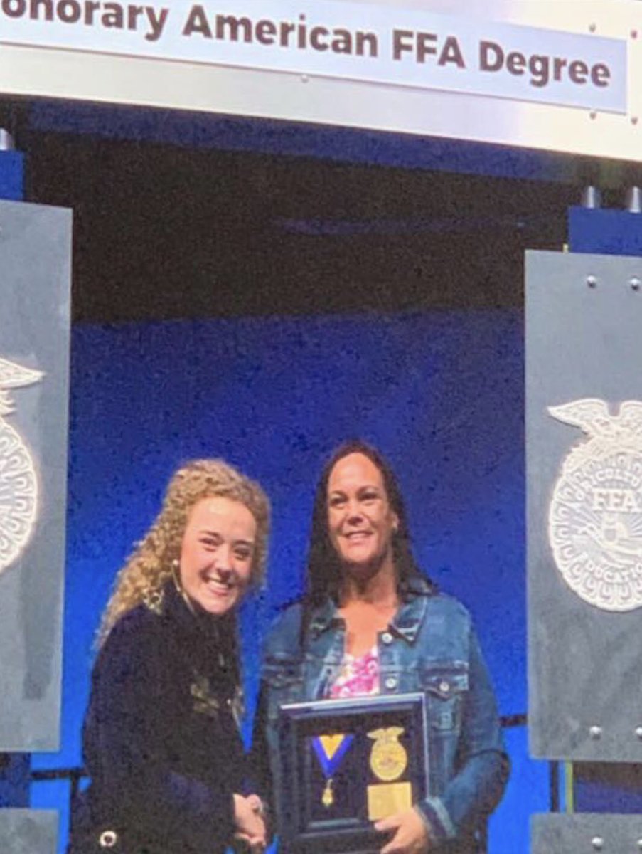 Congratulations Carole Lindsey! National Honorary Farmer FFA Degree!🎉#ffaadvisor