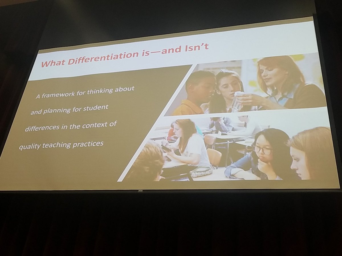 suzannetoohey's tweet photo. Dr. Carol Ann Tomlinson teaches #MITESOL2018 educators about differentiation @OaklandSchools #eslocmi @cat3y https://t.co/ifFJ6ZsKeD