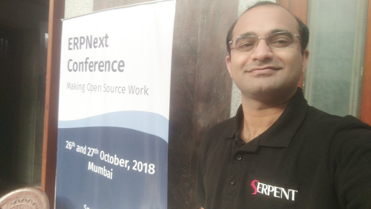 jaynvora's tweet photo. #ERPNextConference2018 @Serpent_CS arrives to witness the final day! @erpnext #ERP #opensource travels faster than flight! https://t.co/bP4tkqZAhJ