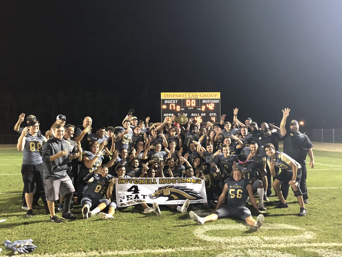 JWMHS_cortier's tweet photo. Congrats @JWMHS Mustangs!! District Champs 4 Peat!!! #WNGA #BuiltForFootball https://t.co/9NKF9EL5xC