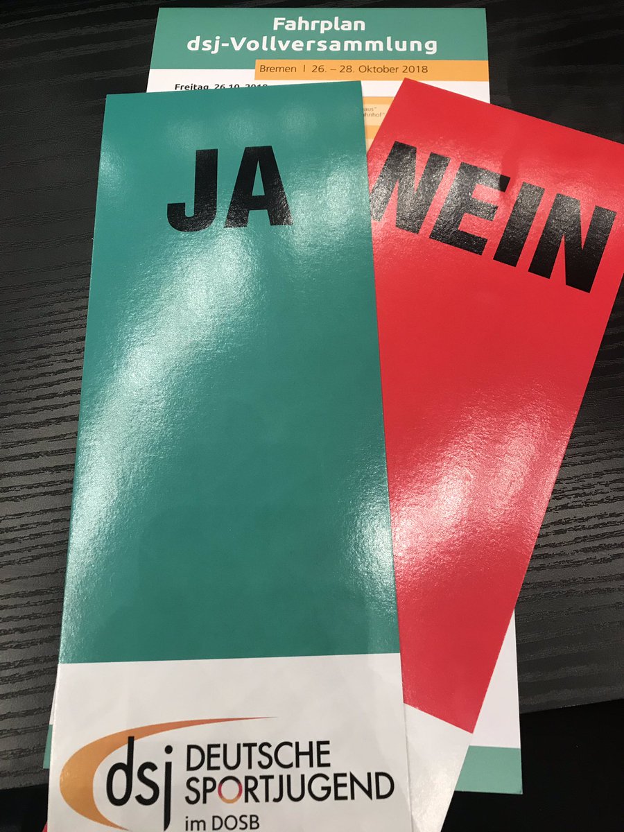 Bei der #dsjvv2018 stehen nun die Wahlen an. 
#ehrenamt #tuju4f #dsj