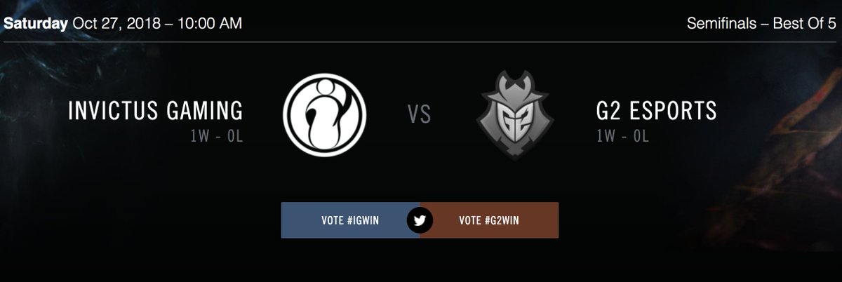 beecore_agency's tweet photo. Pour vous qui sera le grand finaliste ? Beecore sera membre de la #G2ARMY pendant ces prochaines heures! #G2 #LeagueOfLegends #IG #InvictusGames2018 #G2WIN #Beecore https://t.co/o4tmBL0KXX