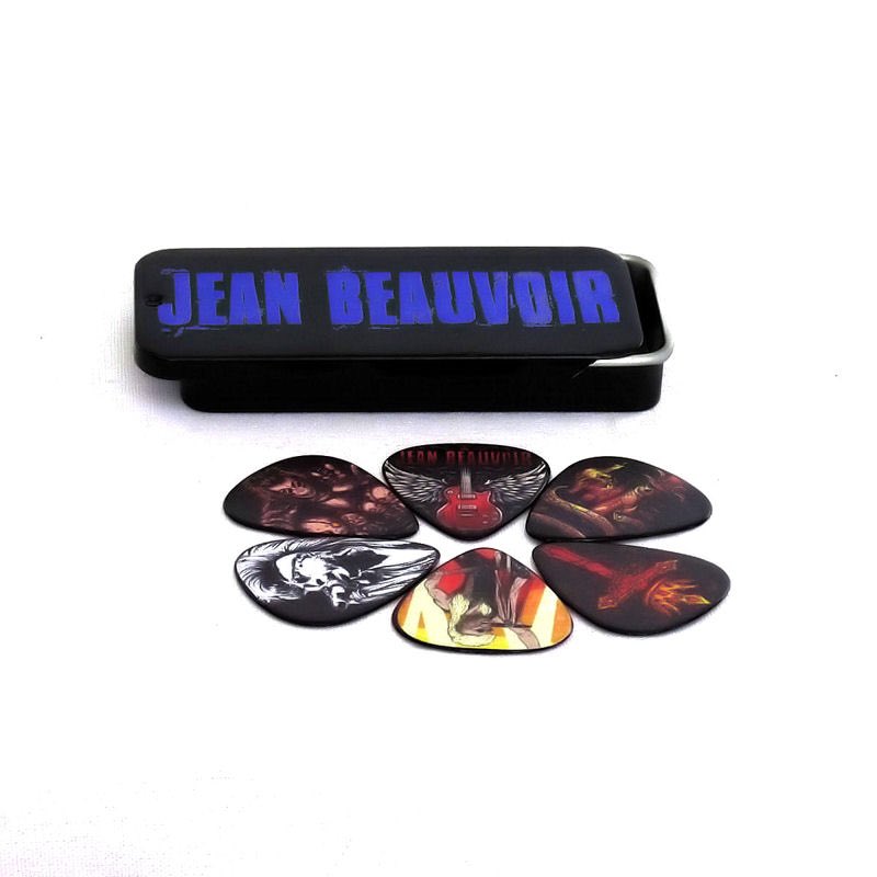 OneRiffMerch's tweet photo. Jean Beauvoir set 6 guitar pic custom designed artwork with collectors logo tin. https://t.co/MBnelzZc4a ships worldwide #custom #design #jeanbeauvoir #crownofthorns #guitarpic #guitar #guitarist #graphicdesign #music #musician #kiss #kisskruise https://t.co/4BSyFcR2HA