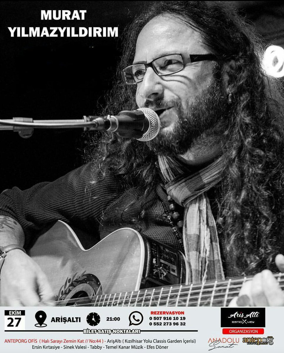 🔊 Bu akşam <a href="/alisaran_/">Ali Saran</a> ile birlikte Gaziantep'deyiz. 🎸