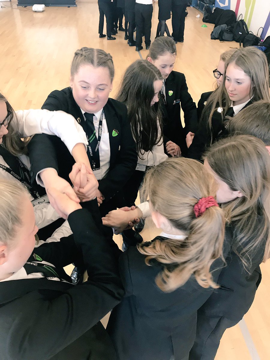 KWA_Johnson's tweet photo. What a fantastic day yesterday finishing off with Team Building &amp; Problem Solving activities in each House that really represents ‘Teamwork’ 👏🏼🍀 #powertower #humanknot #silentordering #hoopchallenge #quizzing See you after the half term to start with a bang💪🏼���@Kingswood_Acad https://t.co/sZqtqie0YW