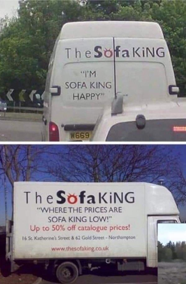 Funny Signs Clips Ø¹ÙÙ ØªÙÙØªØ± He S Sofa King Happy he s sofa king happy