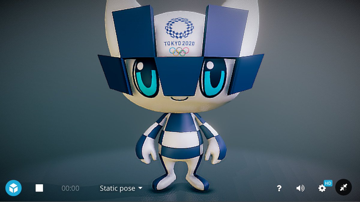 Miraitowa 3D model, very cute!!!! (If you have Facebook, please 