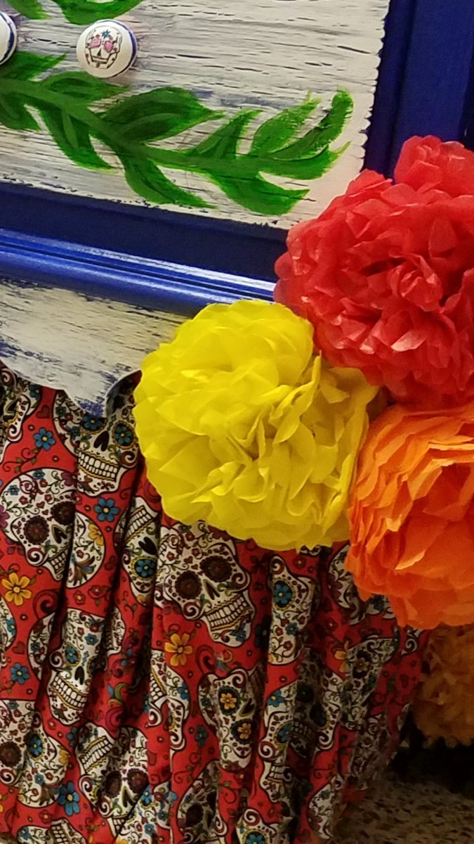 TheBrendaKane's tweet photo. SNEAK PEEK!  I am a very proud Art Club moderator! The 15th Annual #DCHS #ARTCLUB #DayOfTheDead #Ofrenda will be unveiled TOMORROW!  Join us for Mass at 4:30 the unveiling will follow!  This event is perfectly timed with the fall play showings, right @DchsTheater ?! https://t.co/Ld0OuCyWZe