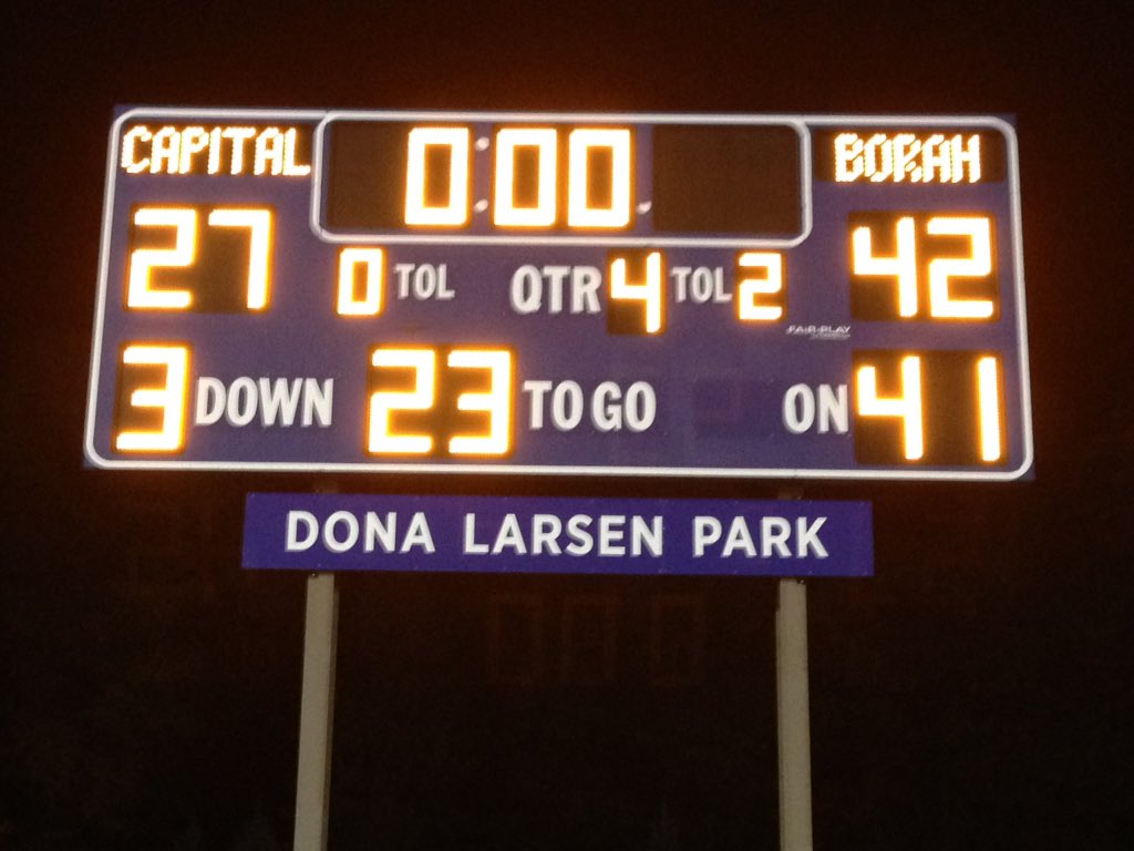 FormerRadioDude's tweet photo. .@BorahFootball coach Jason Burton just got drenched by his players. First playoff win since 1993! https://t.co/c7r8ha3AqY