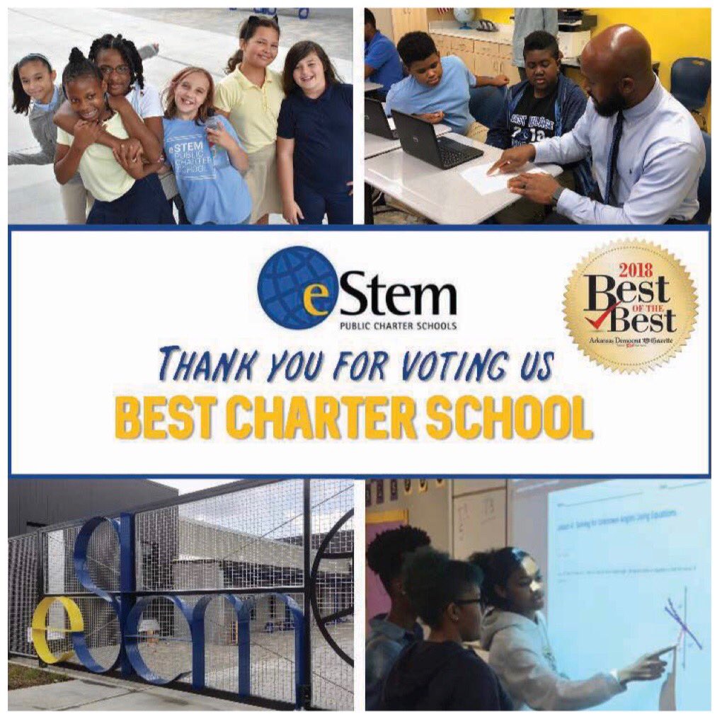 John Bacon (@drjohncbacon) on Twitter photo Proud to see <a href="/eStemPCS/">eStem PCS</a> voted Best Charter School in this year’s <a href="/ArkansasOnline/">AR Democrat-Gazette</a> Best of the Best! Incredible things are happening <a href="/eStemK6/">eStem Downtown K6</a> <a href="/eastvillagek6/">eStem East Village Elementary</a> <a href="/eStemDTJHS/">eStem Downtown JHS</a> <a href="/eastvillagejhs/">eStem East Village Junior High School</a> <a href="/eStemHighPCS/">eStem High School</a>! Proud to see <a href="/eStemPCS/">eStem PCS</a> voted Best Charter School in this year’s <a href="/ArkansasOnline/">AR Democrat-Gazette</a> Best of the Best! Incredible things are happening <a href="/eStemK6/">eStem Downtown K6</a> <a href="/eastvillagek6/">eStem East Village Elementary</a> <a href="/eStemDTJHS/">eStem Downtown JHS</a> <a href="/eastvillagejhs/">eStem East Village Junior High School</a> <a href="/eStemHighPCS/">eStem High School</a>!