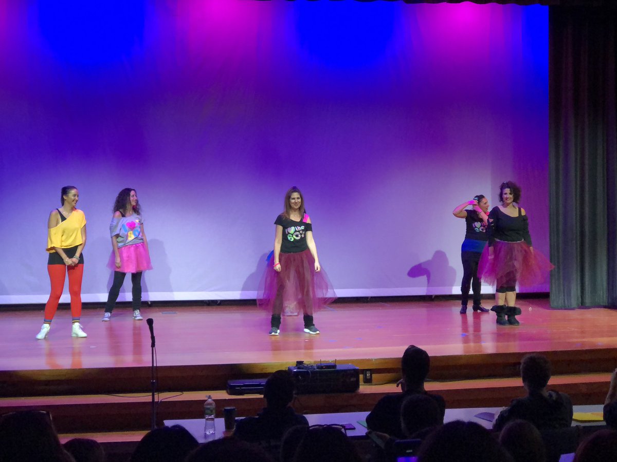 elinapavic's tweet photo. @HBMATTLIN1 teachers are “totally awesome”! So fun to see the teachers get up there and perform for the kids! #TalentShow https://t.co/UkQB3F30iY