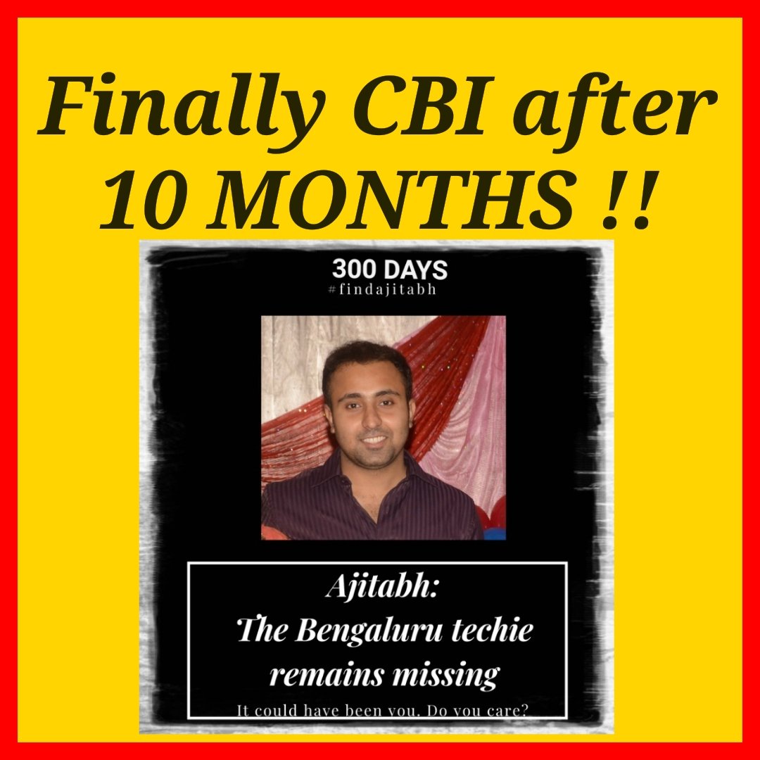 PragyaS18122017's tweet photo. Day 311 #SaveKumarAjitabh
Yeah CBI has been assigned too late, but hoping that they will give us some breakthrough 🙏 https://t.co/Lx7GdeGQ5r