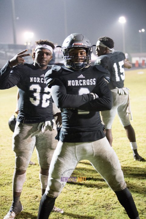 NicoleCPhotos's tweet photo. I think @Norcross_FB was pretty happy with their win (24-14) over Brookwood tonight...  :) https://t.co/a7IeSrpyaL