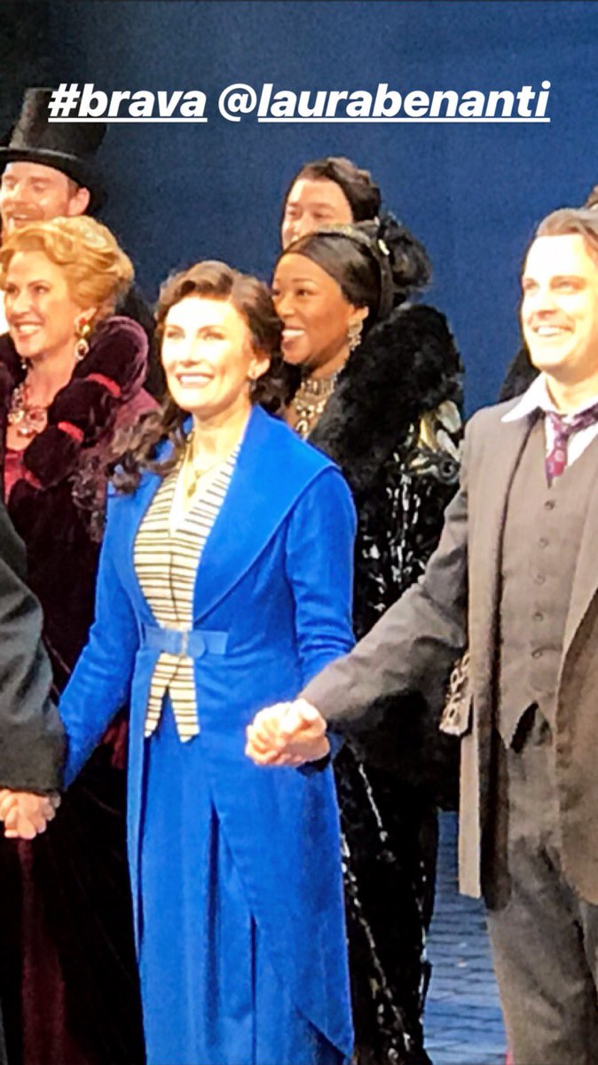 john2mv's tweet photo. @LauraBenanti was sexy, elegant, in great voice and funny. #elizadolittle @MyFairLadyBway #bravo https://t.co/WeW30XepMT