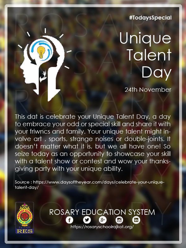 RosaryTweets's tweet photo. #TodaysSpecial
Unique Talent Day
@UniqueTalentDay
@RPM_TheAgency
@YTNHumber
@AGT
@BGT
@IGTonColors https://t.co/9NzDPzePLF