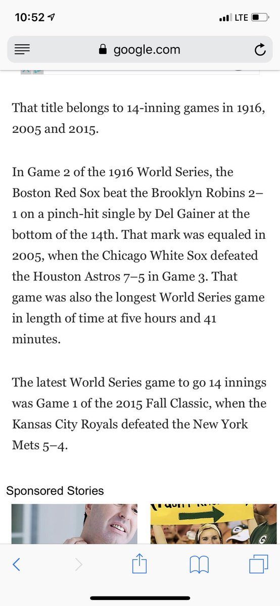 Msbeervendor's tweet photo. The longest World Series Game ever was 14 innings! You are watching history! #ws2017 https://t.co/ZU5OKCOO0F