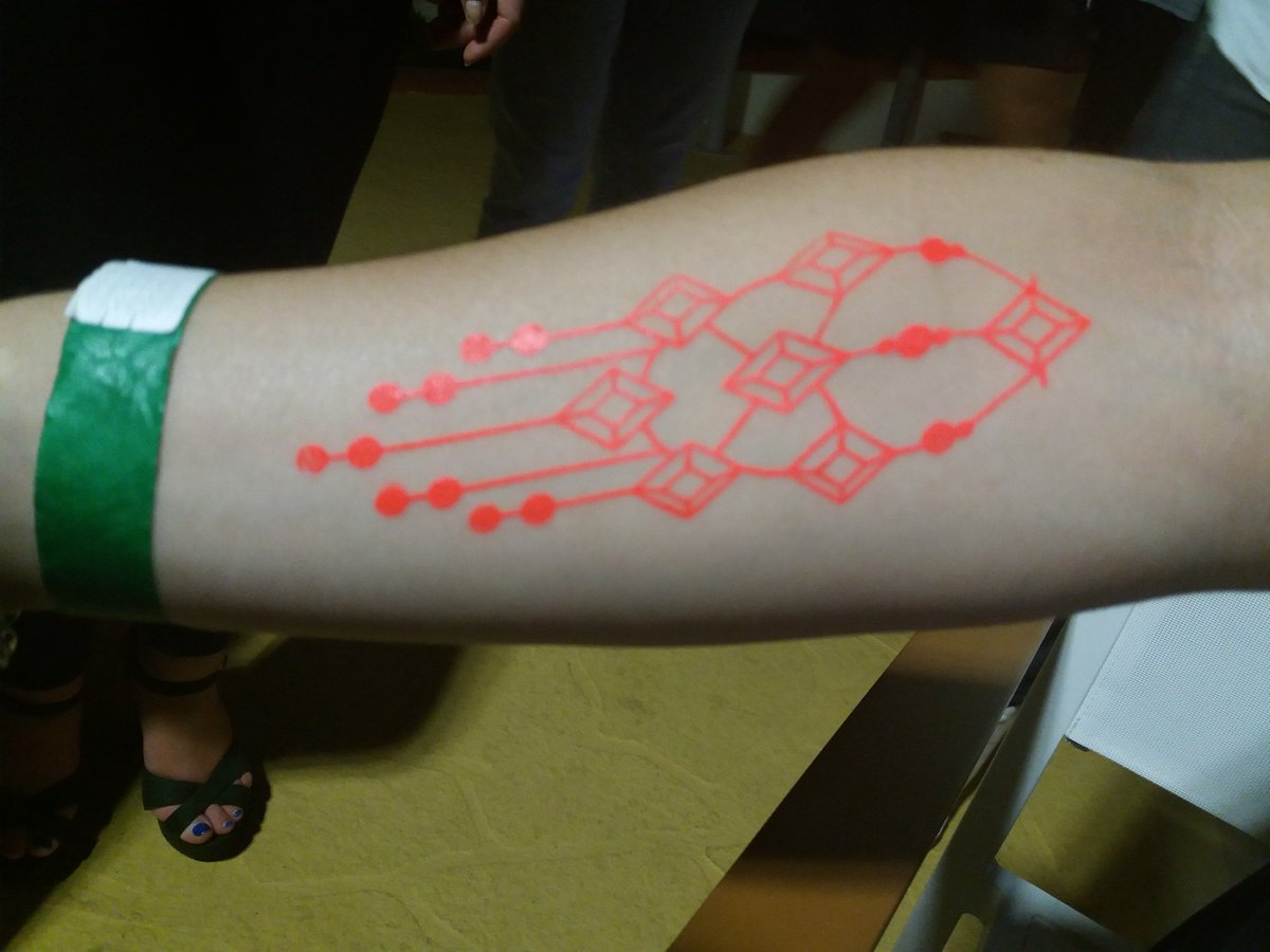 MuaViolet's tweet photo. Glow in the dark temp tattoos for party animals #glow #makeup #makeupartist #tattoo #PartyAnimal https://t.co/545ppXZr7N