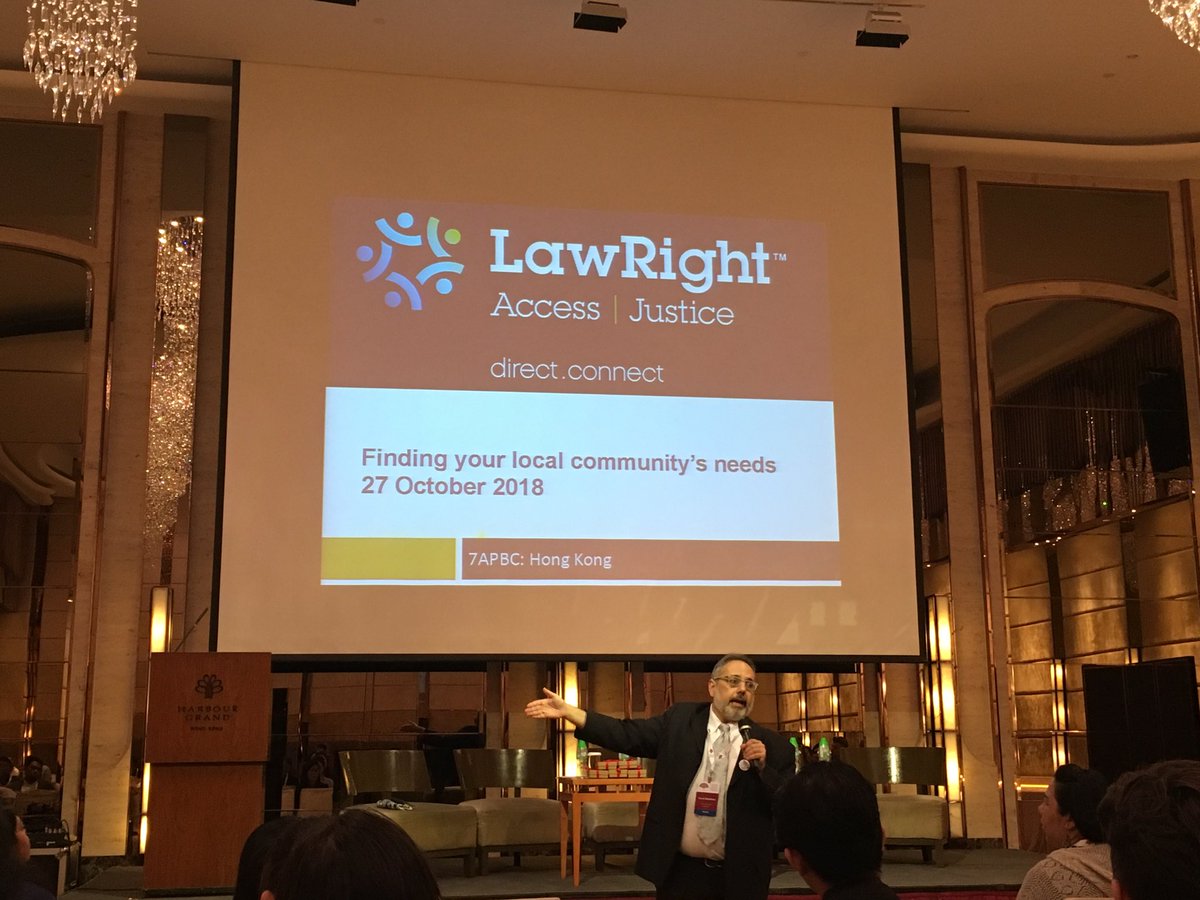Laiglo's tweet photo. Yuval Elbashan, Ono Law School on need for legal empowerment of vulnerable communities in identifying need for pro bono legal services. #APBC2018 @asiaprobono https://t.co/dXdzQvaxhz