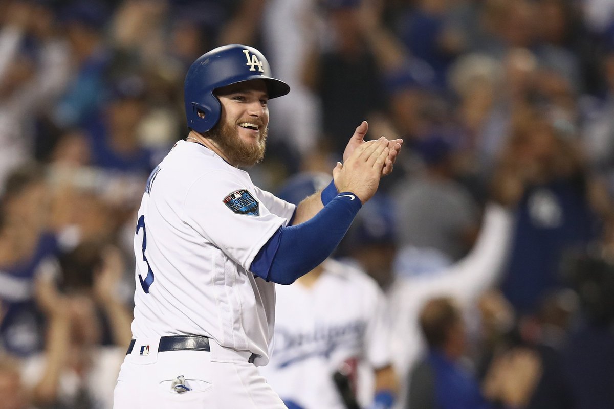 MLBNetwork's tweet photo. .@maxmuncy9 walks it off and the @Dodgers take Game Three of the #WorldSeries in 18 innings! #LADetermined

#MLBTonight starts now! https://t.co/1oeE2hckjX