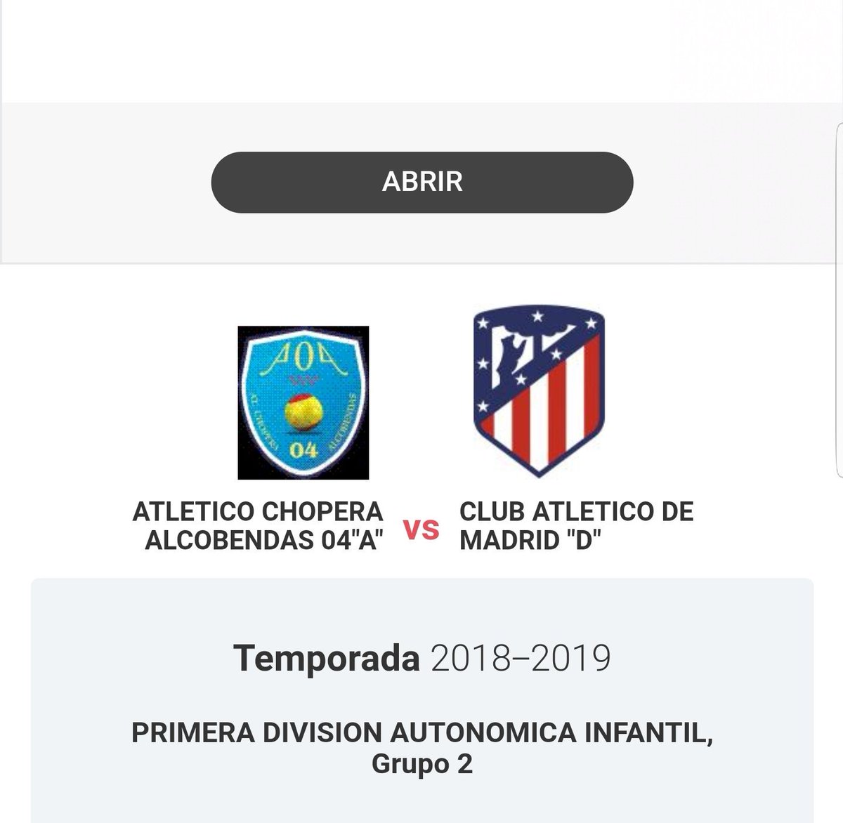 carlosms_1's tweet photo. Nueva jornada, nuevo reto.
Hoy nos enfrentamos al @alcobendas04 
Un gran equipo al que conocemos de años anteriores. ¡A darlo todo!
#Equipo
#FutbolEsDiversión 
#AtletiAcademia https://t.co/Rn7kpCLUr9